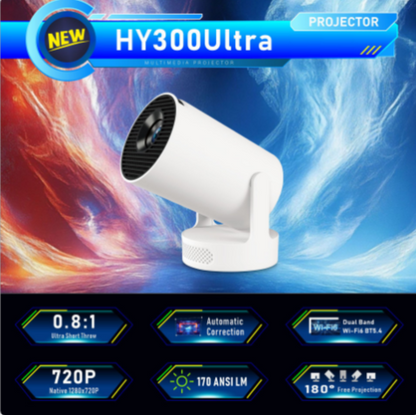 HY300 Ultra Short Throw 4K Mini Projector